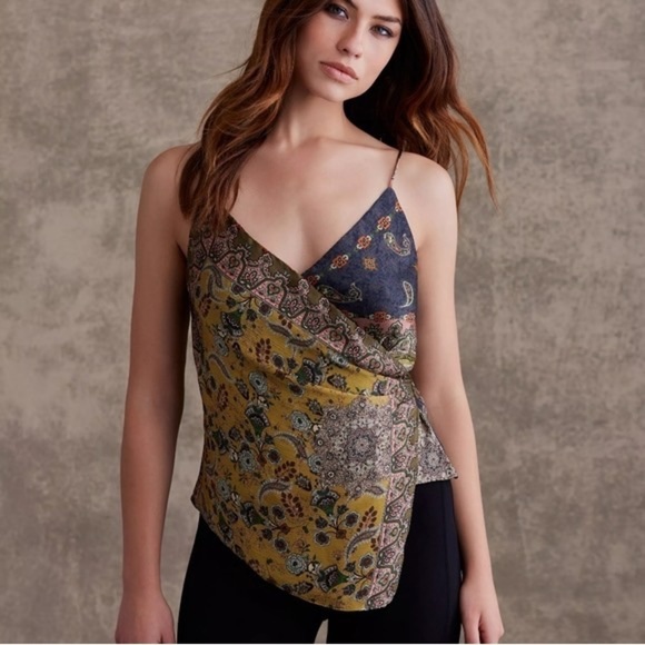 Bailey 44 Multicolor Maida Paisley Crossover V-Neck Top NWT Size Small 408-D019 - Picture 1 of 10